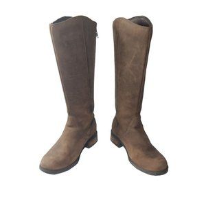 Ugg Seldon 1009201 Women's Tall Brown Leather Zipper Riding Boots Size 7.5 M